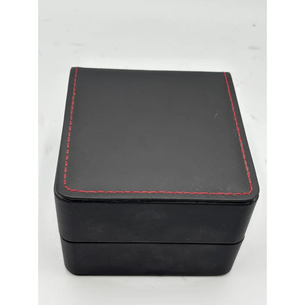 Zovatti Men's Quartz Watch Black Dial Leather Band 3ATM w/ Box & Battery